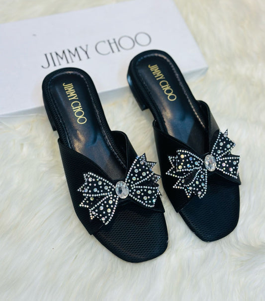 Jimmy Choo — Women's Off Heel (Elegant Design | Premium Quality | Brand Box Included) (Black)
