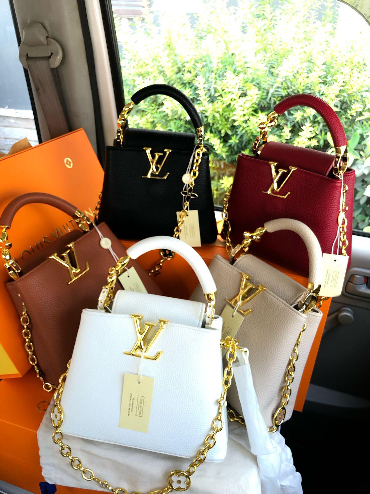 Louis Vuitton — Mini Capucines Bag (AAA Quality | Brand Box & Card Included) (Black)