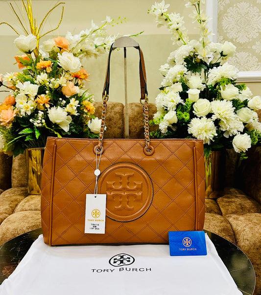Tory Burch — Premium Quality Bag (AAA Material | Official Model | Card & Dust Bag Included) (Brown)