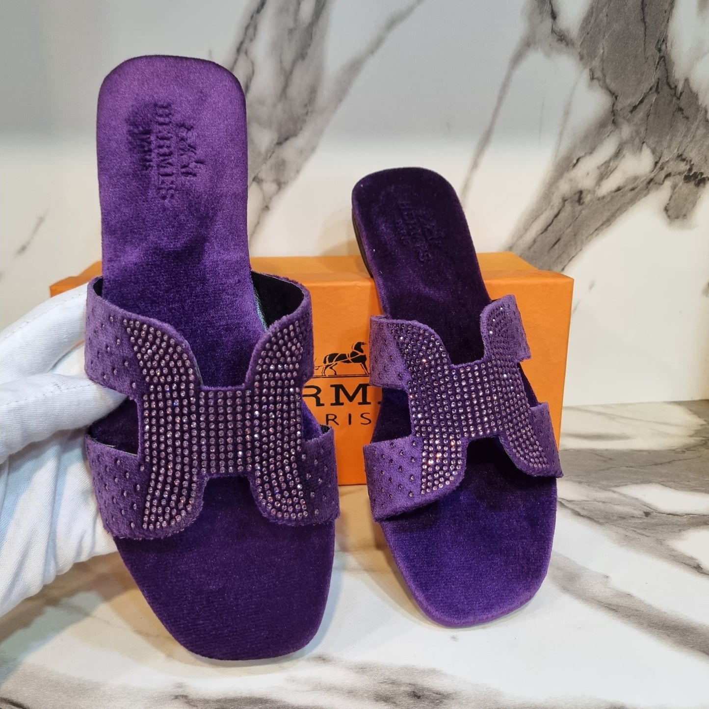 Hermes Stone Flats – Restocked in 5 Gorgeous Colors (Purple)