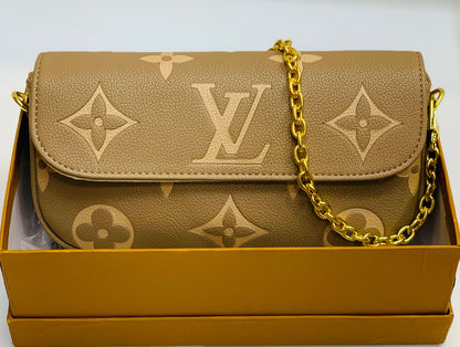 LV Brand Crossbody – Premium Quality (Brown)