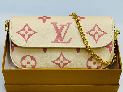 LV Brand Crossbody – Premium Quality (Off White)