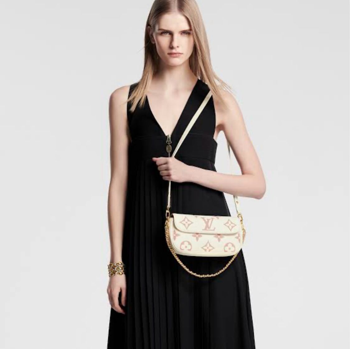 LV Brand Crossbody – Premium Quality (Off White)