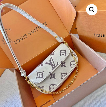 LV Brand Crossbody – Premium Quality (Off White)