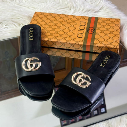 GUCCI Premium Slippers – 2 Colours (Black)