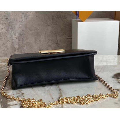 Louis Vuitton New Logo Crossbody Bag – Chic Edition (Black)