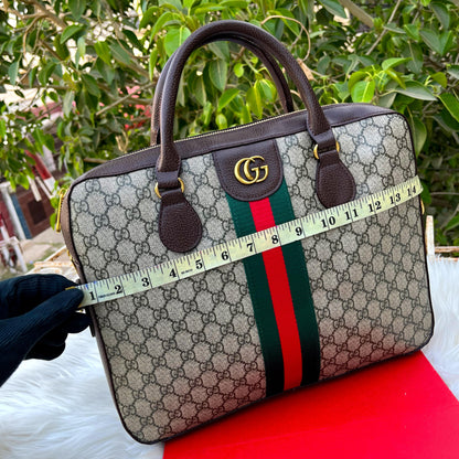 GUCCI Signature Handbag – Premium Edition (Brown-Grey)