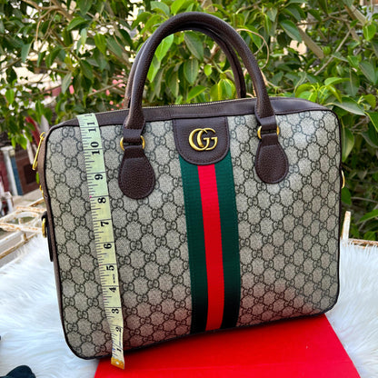 GUCCI Signature Handbag – Premium Edition (Brown-Grey)