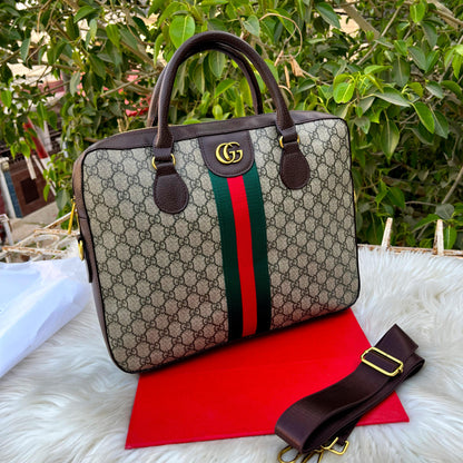 GUCCI Signature Handbag – Premium Edition (Brown-Grey)