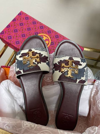 Restocked: Tory Burch Signature Flats (Brown)