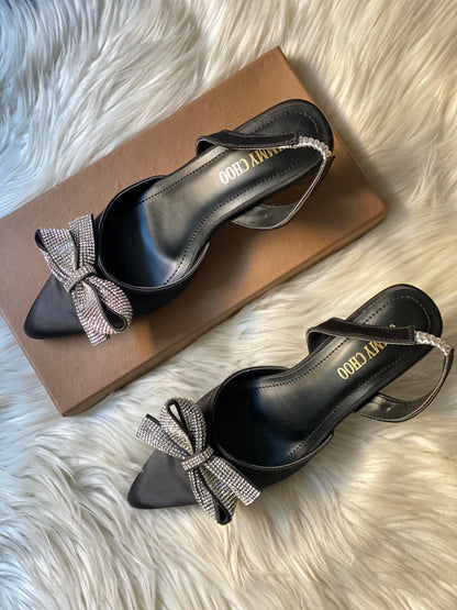 Restocked: Jimmy Choo Bow Heels (Black)