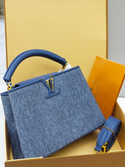 Louis Vuitton Capucines – Crystal Cruise 2025 Edition (Sky Blue)