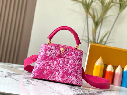 Louis Vuitton Capucines – Crystal Cruise 2025 Edition (Pink)