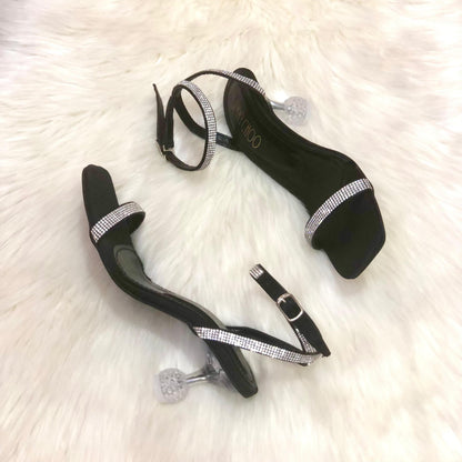 Jimmy Choo Transparent Heels – 2.5" Elegance (Black)