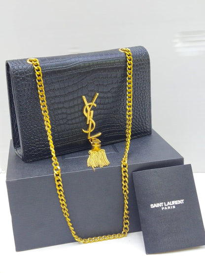 YSL Tassel Crossbody – Premium Edition (Black)