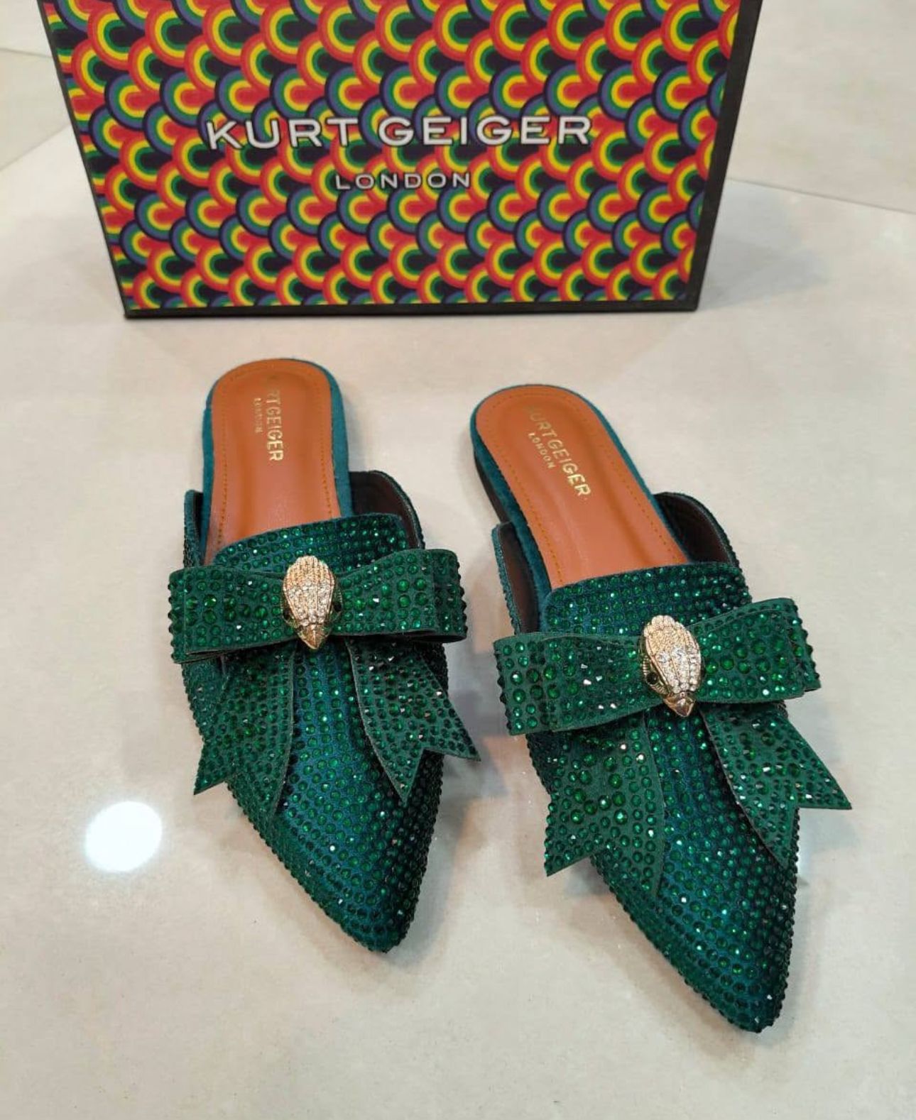 Kurt Geiger Premium Mules – Restocked (Green)