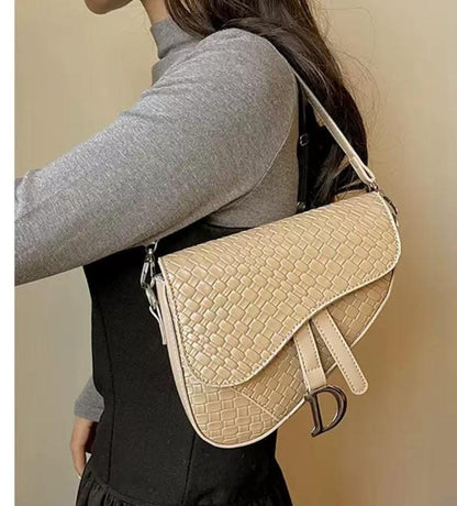 DIOR Saddle Crossbody – High Quality Women Bag (Small Size)(Beige)