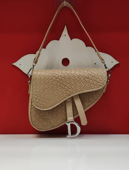 DIOR Saddle Crossbody – High Quality Women Bag (Small Size)(Beige)