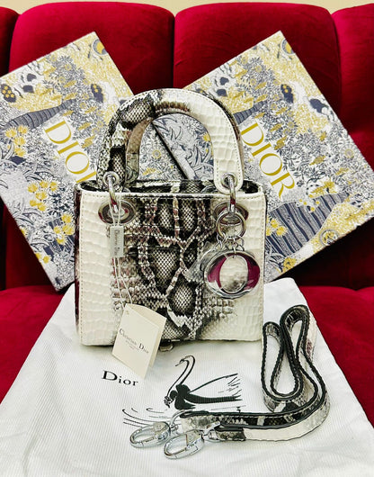 LADY DIOR-Inspired Handbag – Premium Quality Women Bag(White)