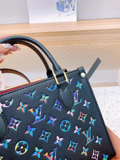 LOUIS VUITTON On The Go-Inspired – High Quality Medium Women Bag with Full Packaging(Black 2)