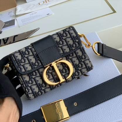 CHRISTIAN DIOR-Inspired Embroidered Purse – Premium Women Bag with Double Brand Box & Full Logo Details