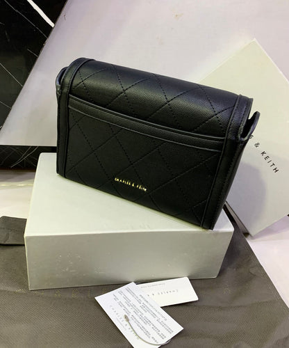 CHARLES & KEITH – Master Copy Women Bag (Crossbody) (Black)