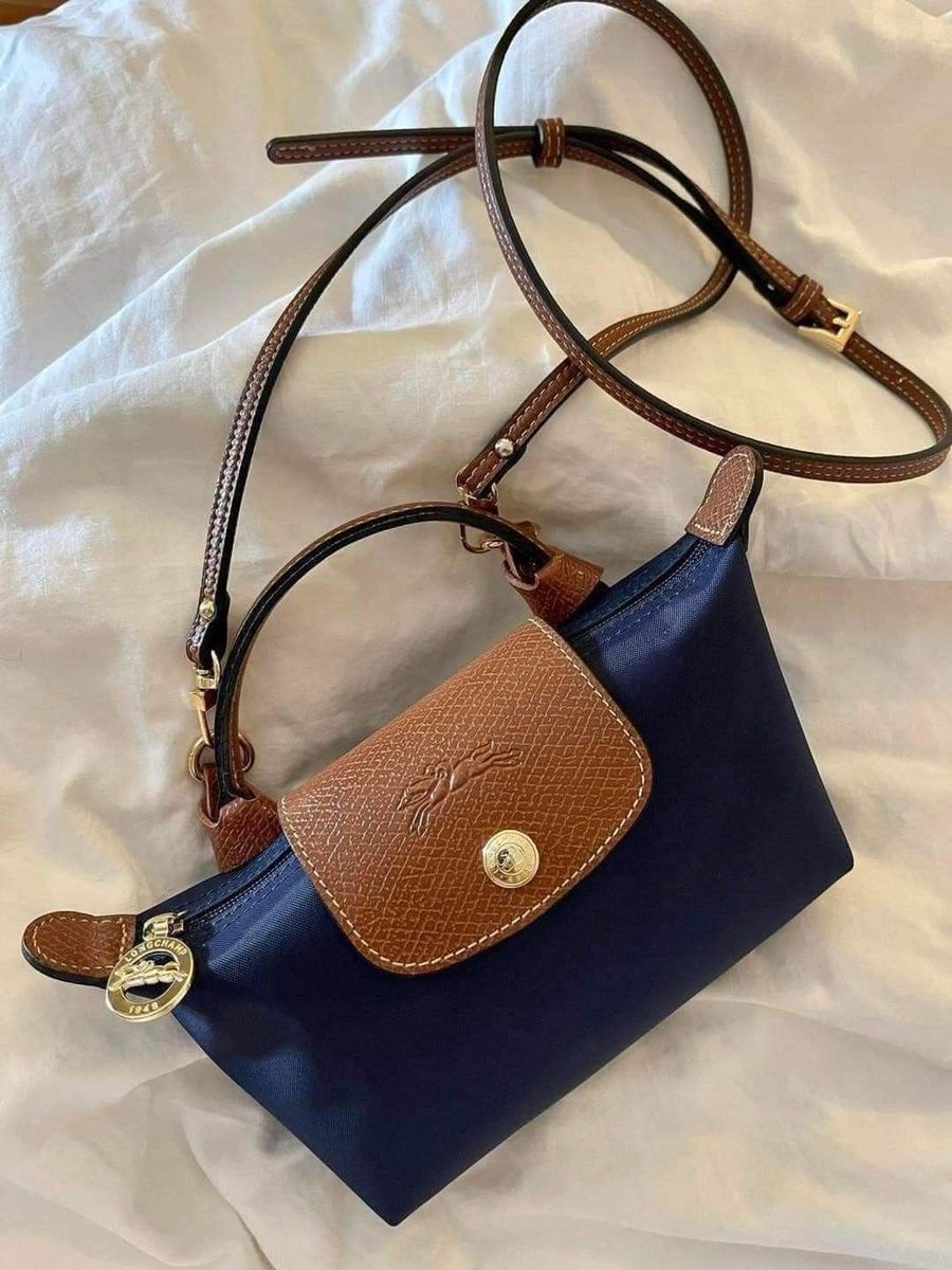 LONGCHAMP – Premium Women Bag with Complete Packaging (Blue / Brown)