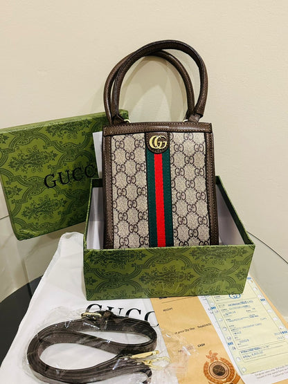 GUCCI Ophidia Crossbody Bag – Iconic Luxury, Premium Quality (Brown)