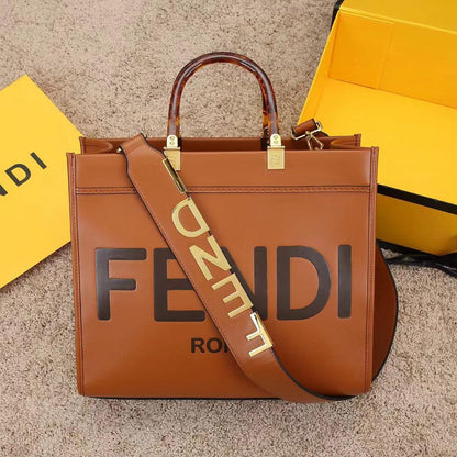F-E-N-D-I Premium Tote Women Bag – Luxury Edition (Brown 1)