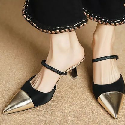 JIMMY CHOO – Elegant Heels (Black/Gold)