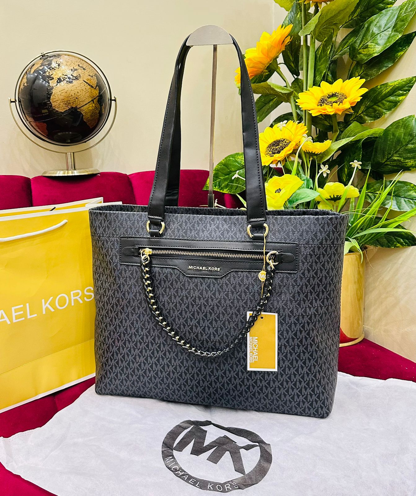 MICHAEL KORS – Women Tote Bag (AAA Master Quality)(Black)