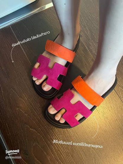 HERMES RESTOCK – Chypre Women Sandal (pink/Orange)