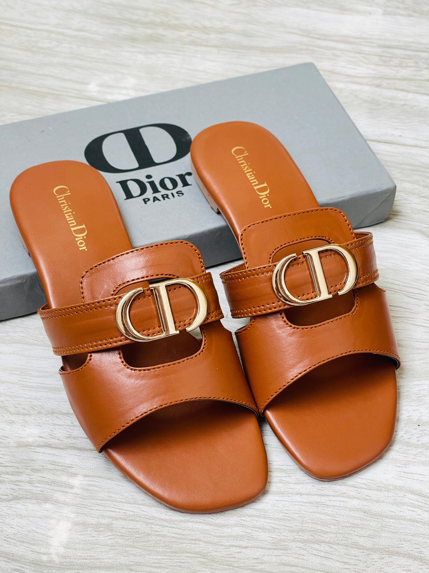New Arrival – Christian Dior Flats (Brown)