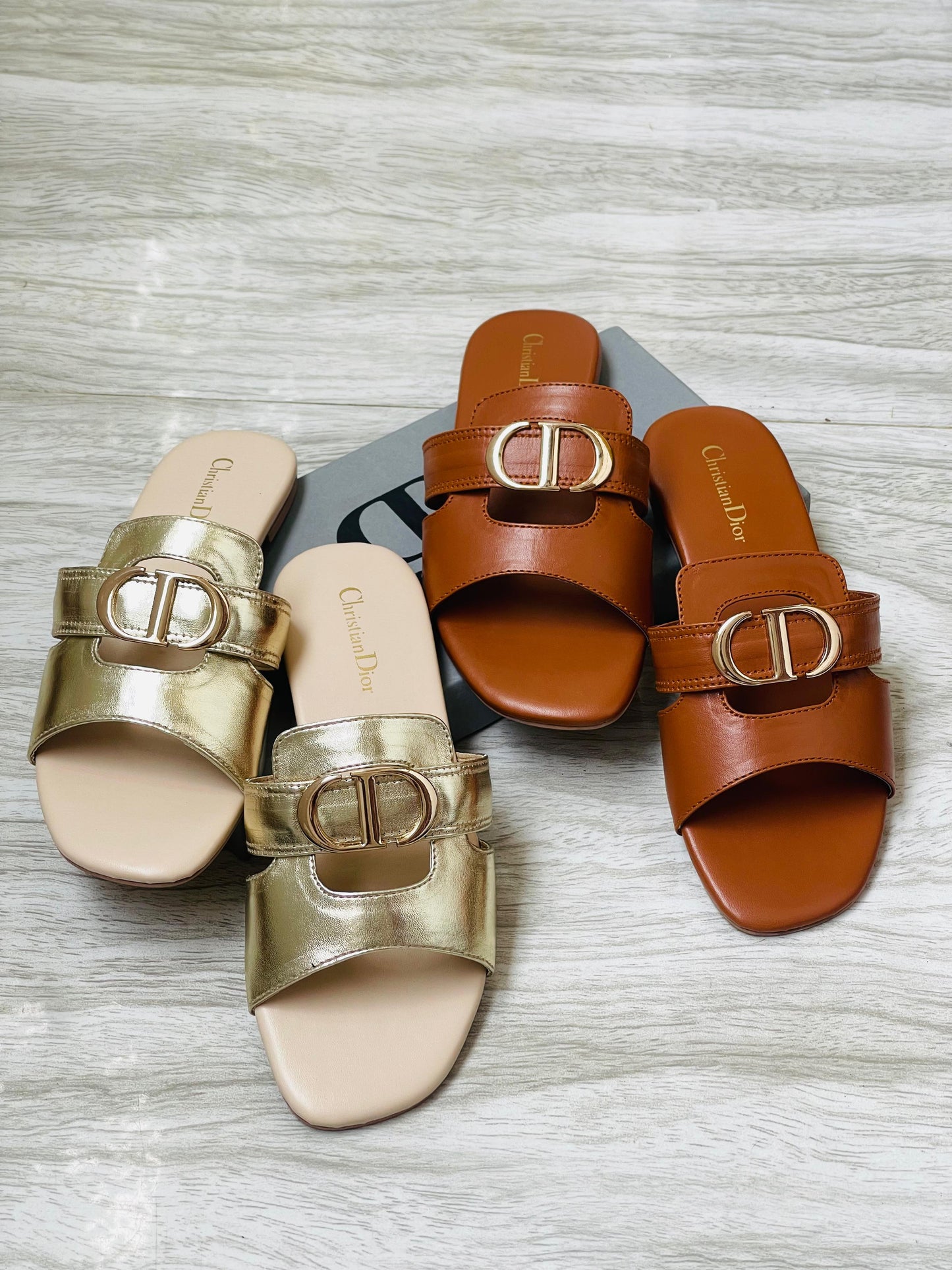 New Arrival – Christian Dior Flats (Brown)