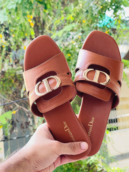 New Arrival – Christian Dior Flats (Brown)
