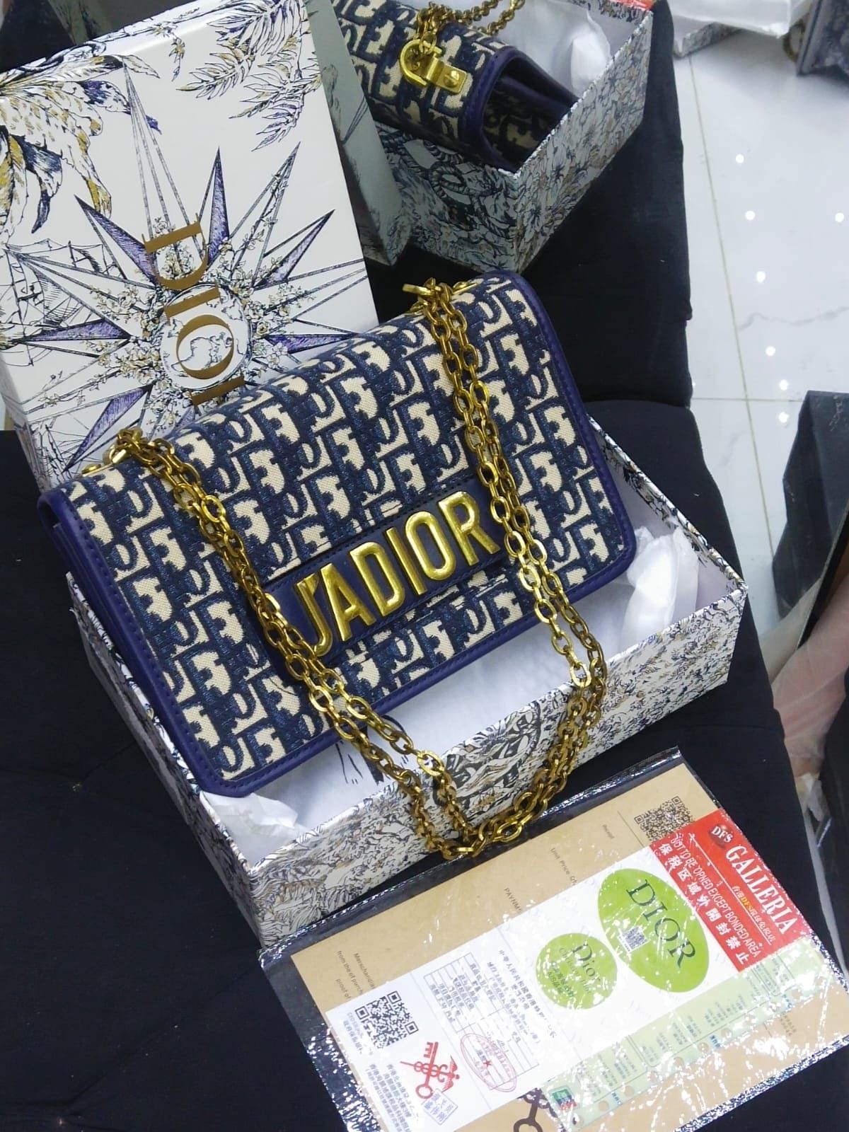 J’ADIOR Series – Medium Bag (Blue)