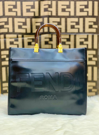 F-E-N-D-I Premium Tote Women Bag – Luxury Edition (Black-3)