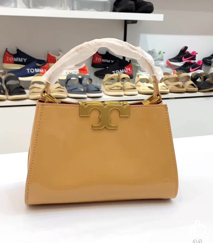 TORY BURCH MINI ELEANOR SATCHEL – Women Bag (Beige)