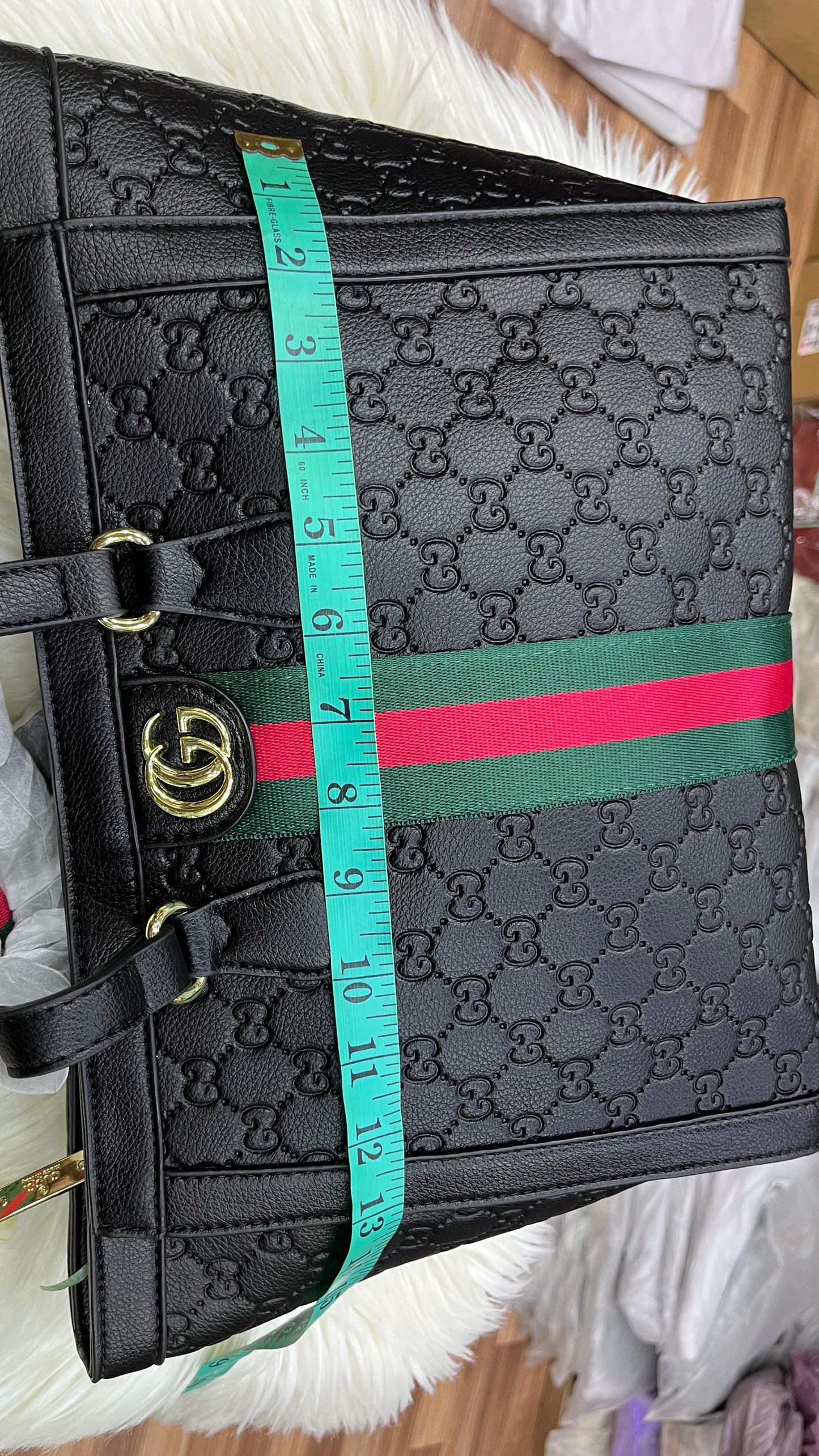 GUCCI SOFT LEATHER TOTE BAG – Women Bag (Black)