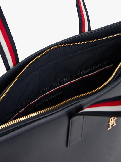TOMMY HILFIGER ICONIC TOTE BAG – Women Bag (Black Design 2)