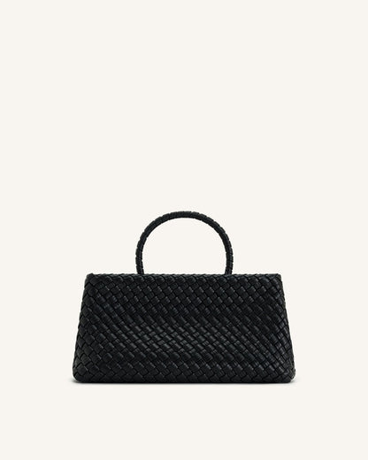 JW PEI ELORA WOVEN TOTE BAG – Women Bag (Black)