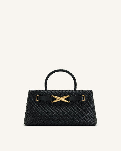 JW PEI ELORA WOVEN TOTE BAG – Women Bag (Black)