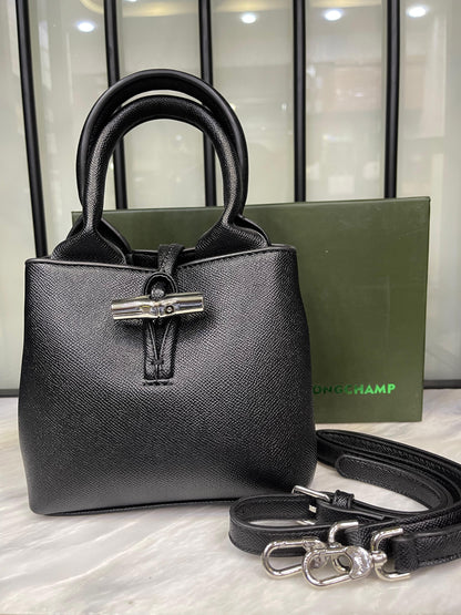 LONGCHAMP Le Roseau XS Handbag – Women Bag (Black)