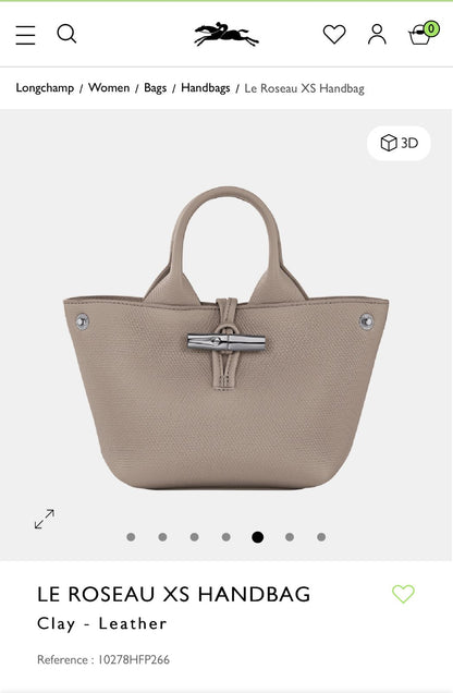 LONGCHAMP Le Roseau XS Handbag – Women Bag (Brown)