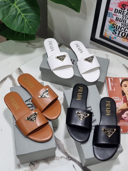 PRADA – New Arrival Women Slippers (White)