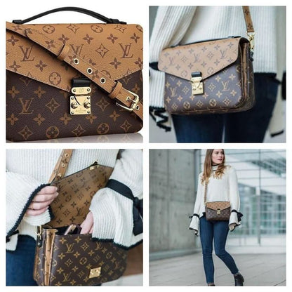 LOUIS VUITTON – Luxury Leather Women Bag (Beige Brown)