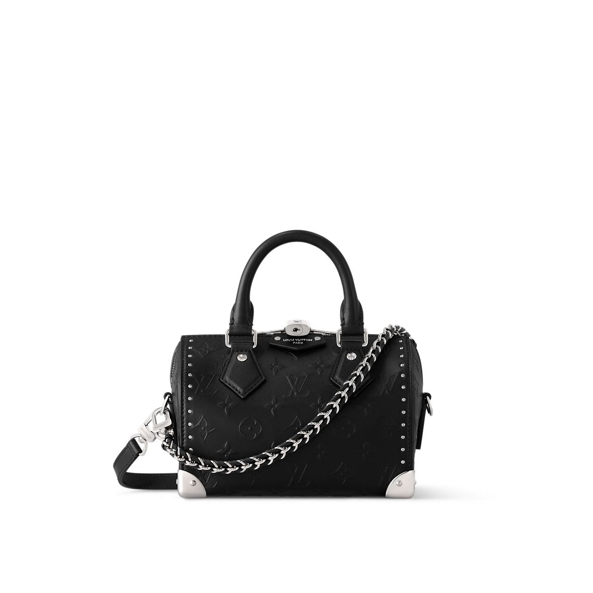 L-O-U-I-S V-U-I-T-T-O-N Speedy Trunk 20 – Premium Women Bag (Black)