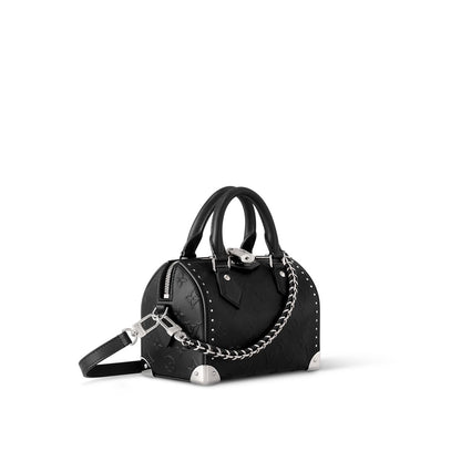 L-O-U-I-S V-U-I-T-T-O-N Speedy Trunk 20 – Premium Women Bag (Black)