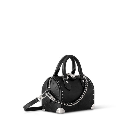 L-O-U-I-S V-U-I-T-T-O-N Speedy Trunk 20 – Premium Women Bag (Black)