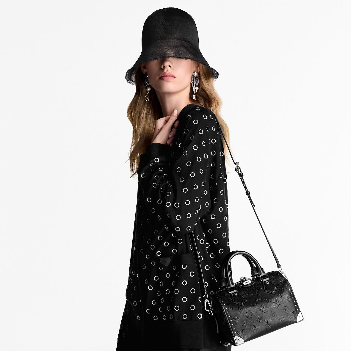 L-O-U-I-S V-U-I-T-T-O-N Speedy Trunk 20 – Premium Women Bag (Black)